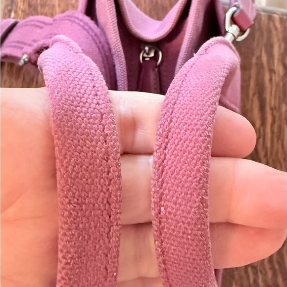 Coach Raspberry Canvas Tote Bag - Picture 6 of 7